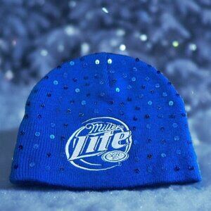 MILLER LITE Ladies Knitted Beanie Cap NWOT
